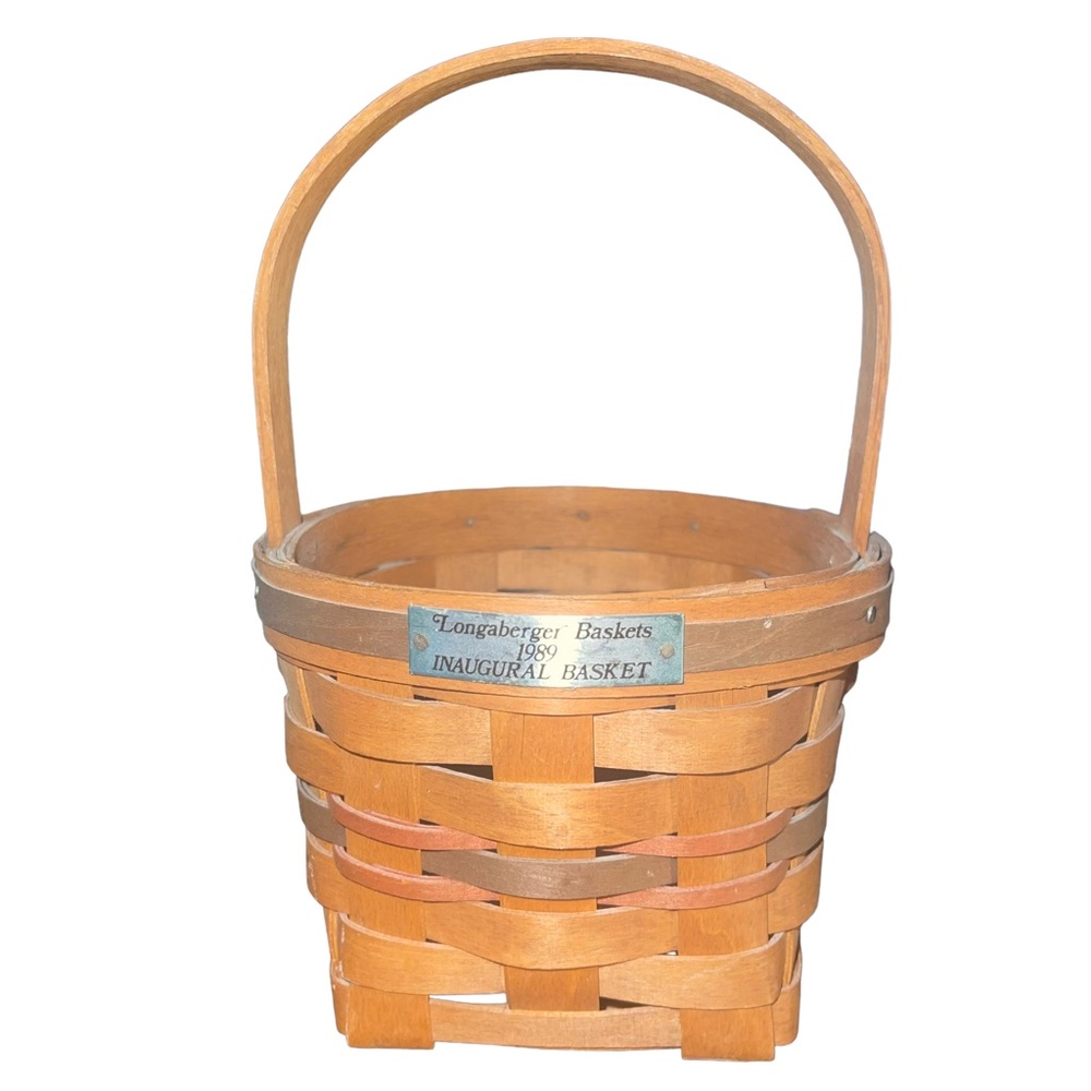 Longaberger 1989 Inaugural Basket Blue/Red~1st In Series